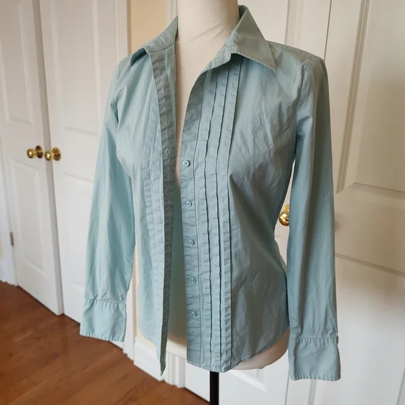 Tommy Hilfiger cotton button up blouse - Picture 3 of 12